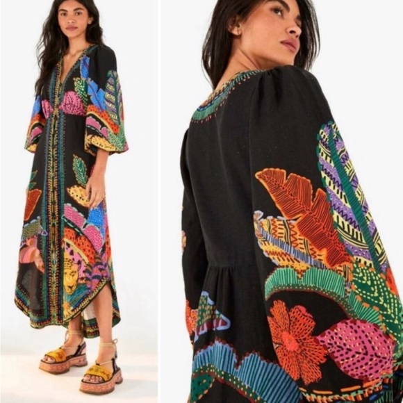 Farm Rio cool leopards dress size small - Picture 5 of 10